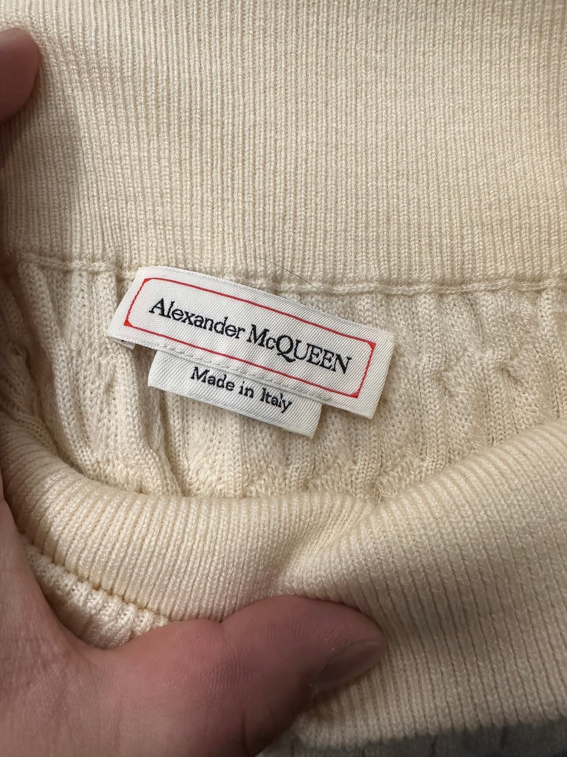 알렉산더멕퀸 Alexander McQUEEN 케이블 니트 머메이드 스커트 상품이미지4