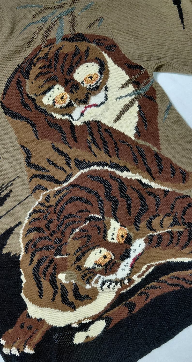 [희귀/이태리제] 빈티지 Krizia Maglia 호랑이 아카이브 니트 상품이미지3
