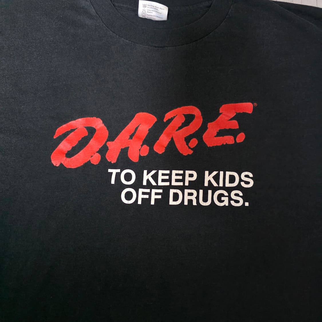 [XL] 90s 빈티지 DARE 티셔츠 블랙 ver.헤인즈3 Like L 상품이미지2