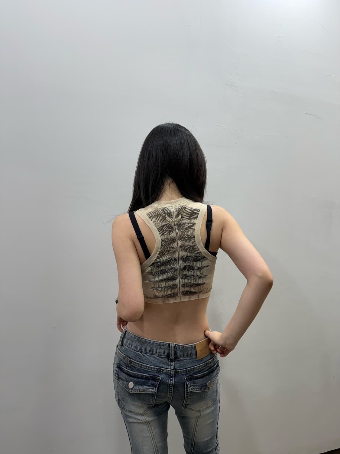 장 폴 고티에 25S/S 마리니에르 타투 크롭 슬리브리스 상품이미지4