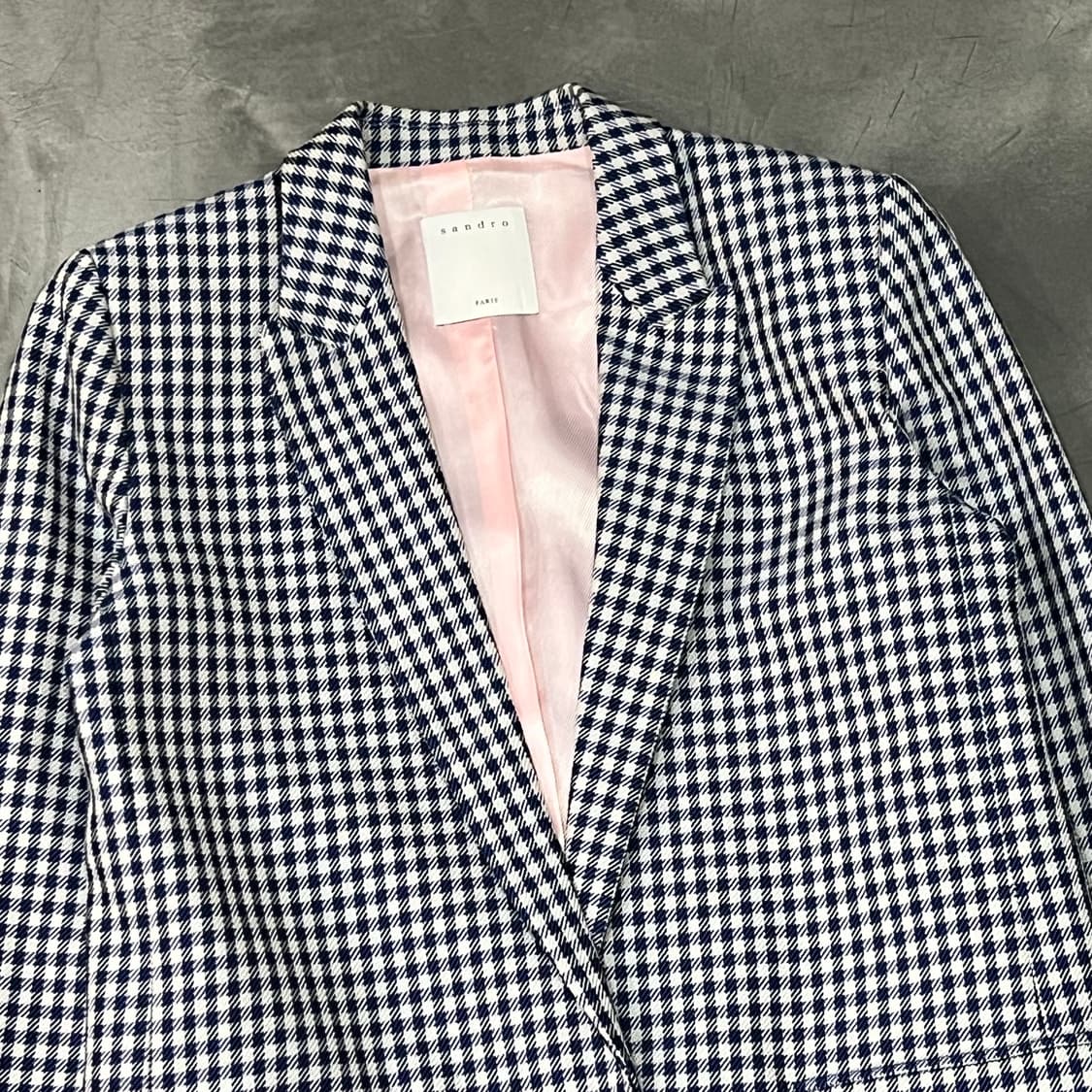  산드로 체크 블레이저 y14720 상품이미지3