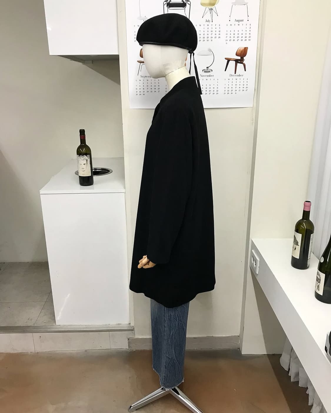 일제 차이나카라 캐시미어 코트 상품이미지6