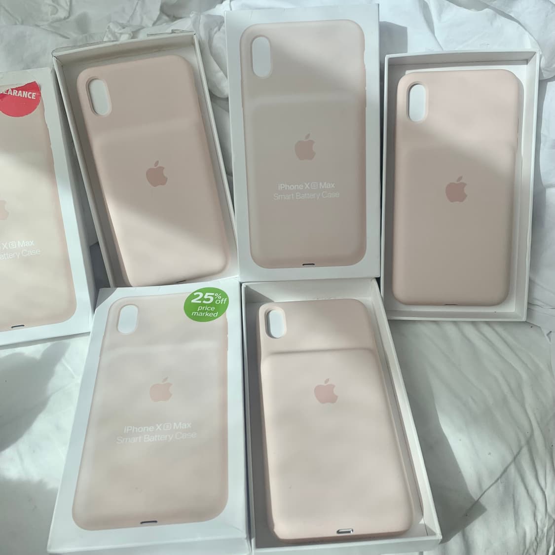 애플 정품 새상품 아이폰 xs max 샌드핑크 스마트 배터리 케이스 상품이미지2