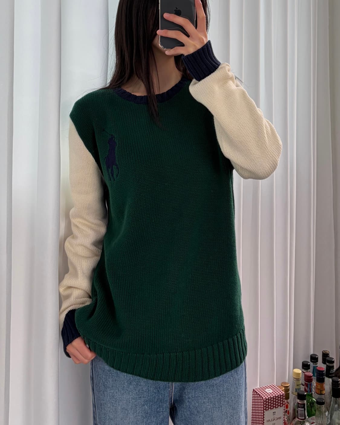 [M-L]폴로 랄프로렌 빅포니 치프키프 코튼 니트 상품이미지4