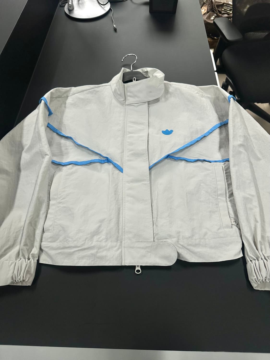 아디다스 블루버전 트랙탑 윈드브레이커 펄그레이 상품이미지6