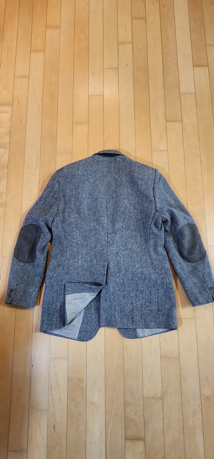 그레이 헤링본 트위드자켓 L 상품이미지5