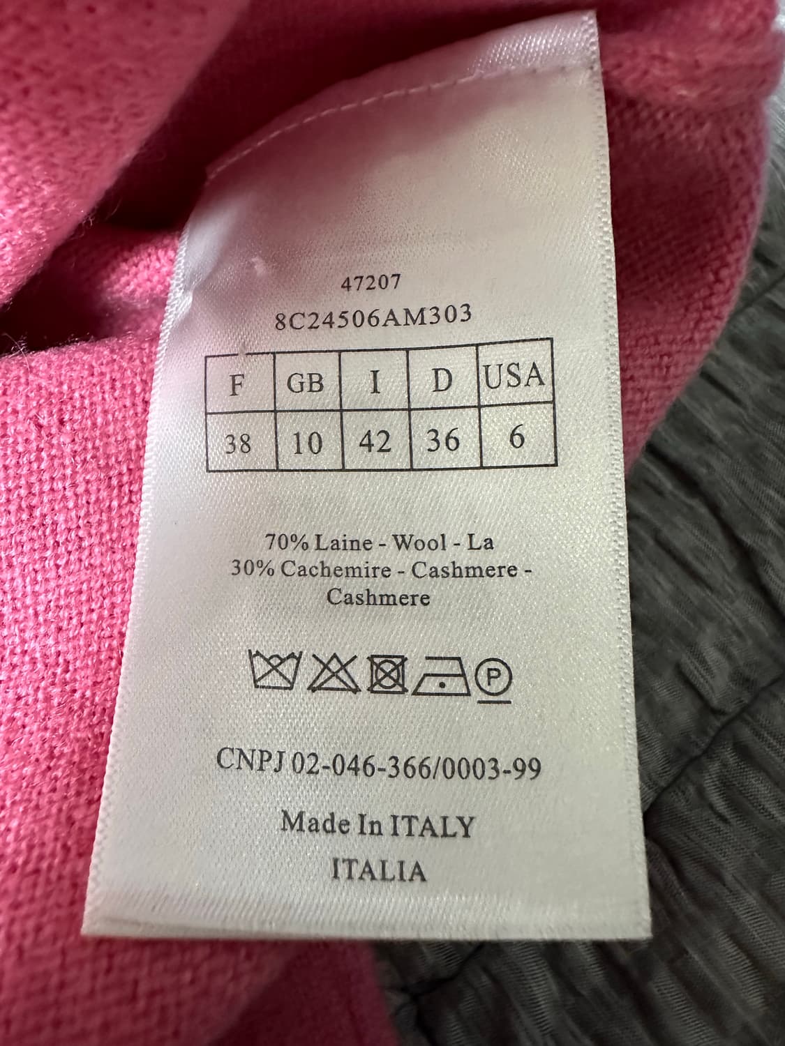 Christian Dior의 핑크색 니트 상품이미지5