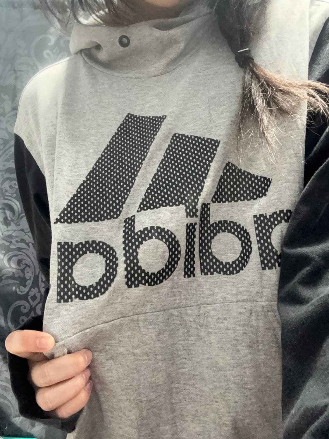 아디다스 도트 포인트 배색 후드티  상품이미지6