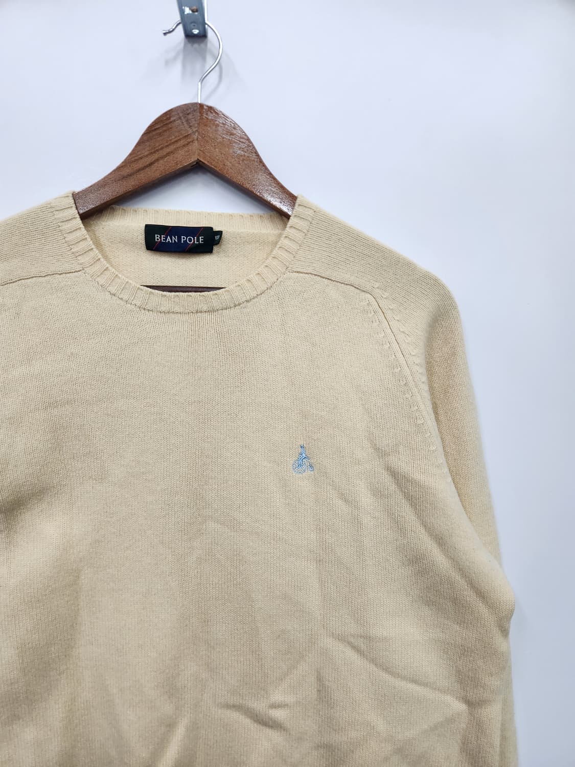 빈폴 로고 크림 니트 상품이미지3