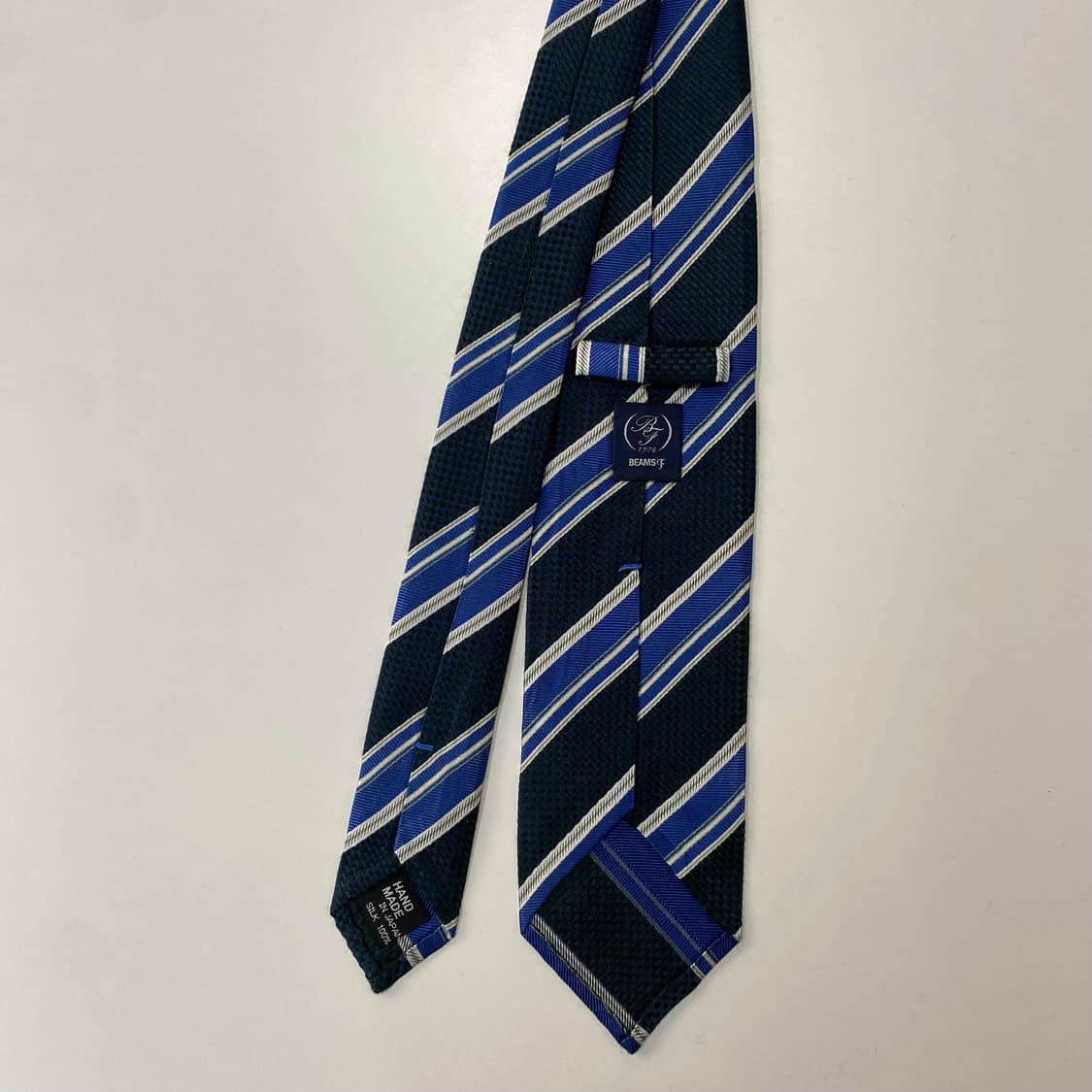 빔즈에프(BEAMS F) 블랙 정품 명품넥타이 7.6cm 상품이미지3