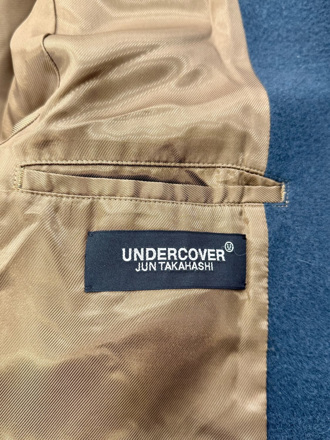 언더커버 18aw 도비 체스터 더블 울 코트 상품이미지7