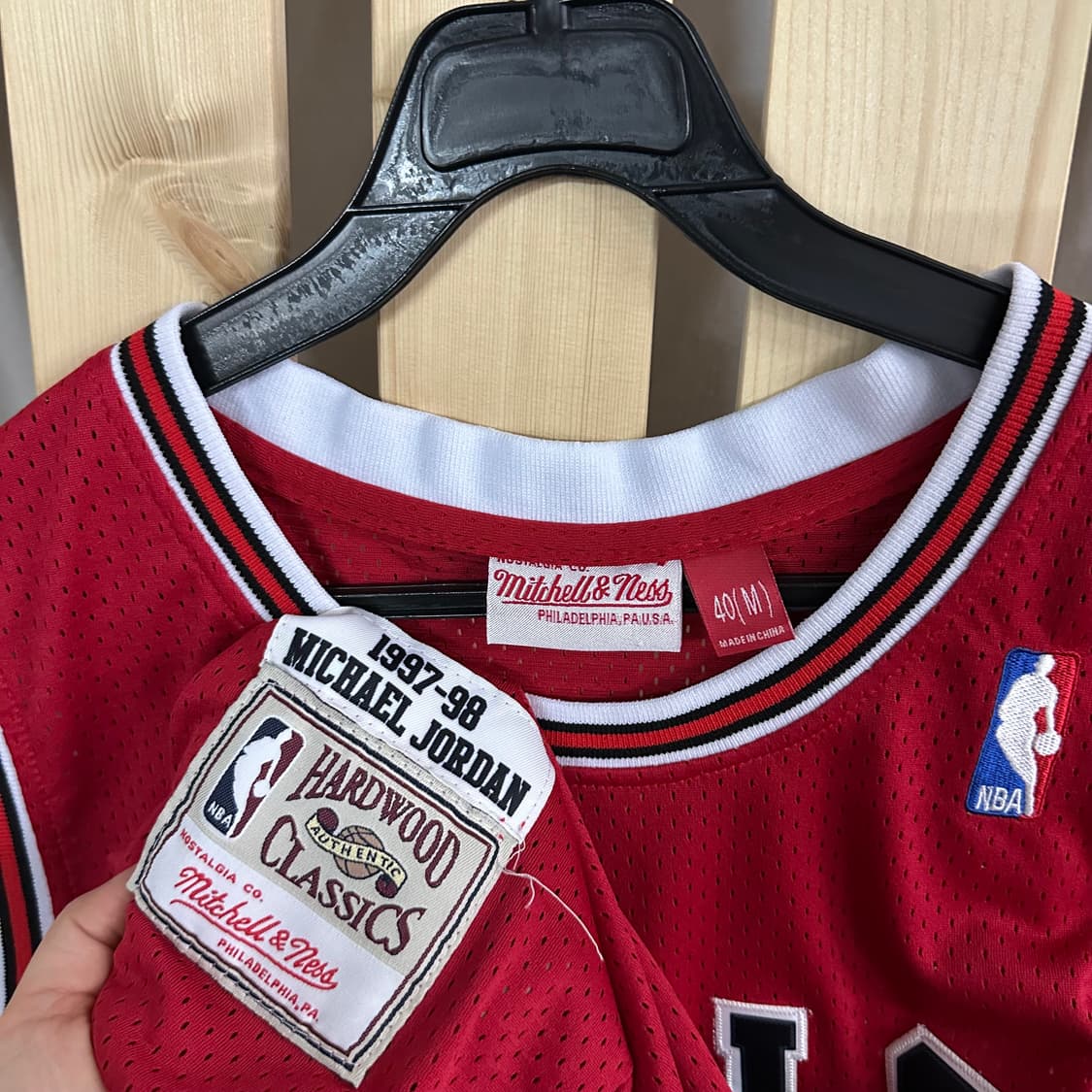 (M) 미첼앤네스 NBA 시카고 불스 마이클 조던 23 저지 유니폼 상품이미지5