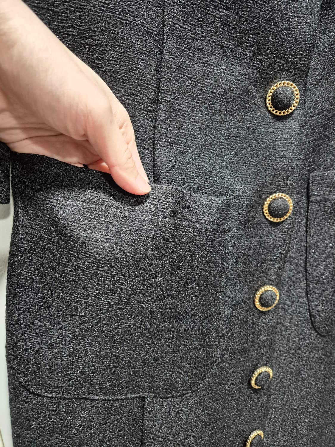 (타임세일)(새상품)딘트 롱 트위드 원피스 상품이미지5