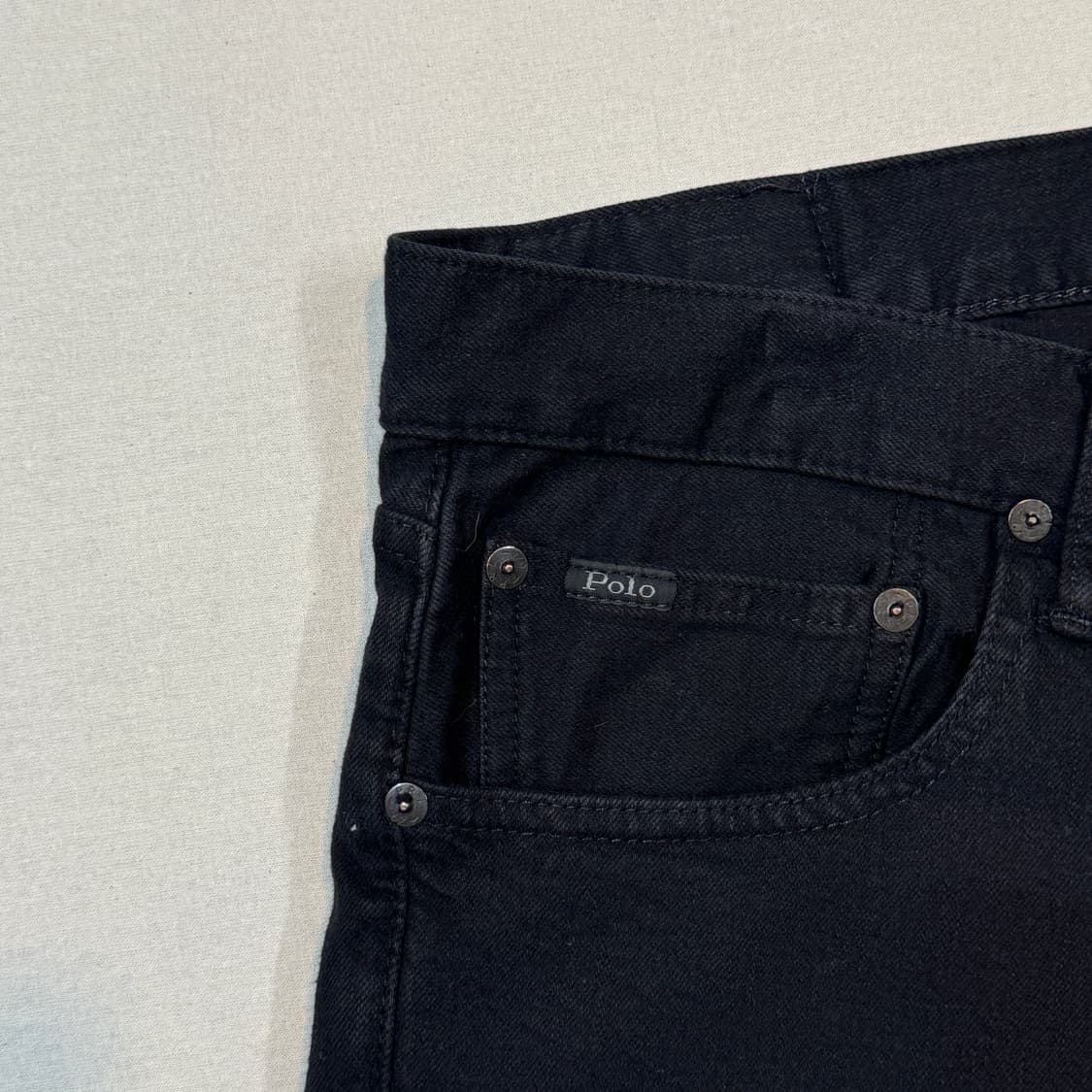 33inch) 폴로 랄프로렌 블랙진 면바지 상품이미지6