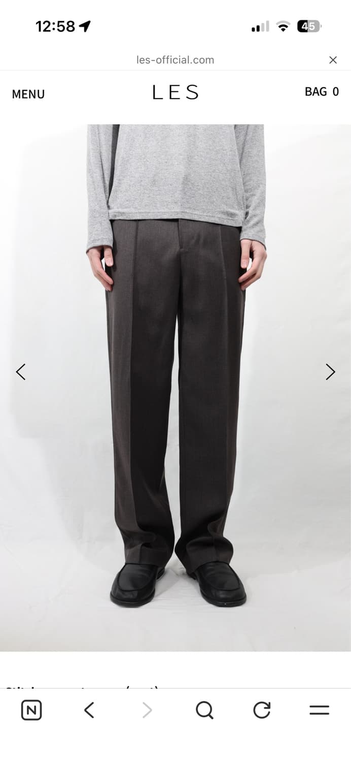 Les Stitch crease trouser 1사이즈 상품이미지1
