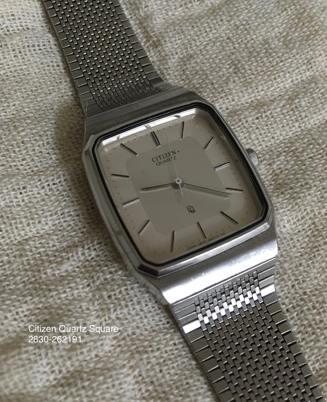 1990s Citizen Quartz Square 빈티지 시계 상품이미지1