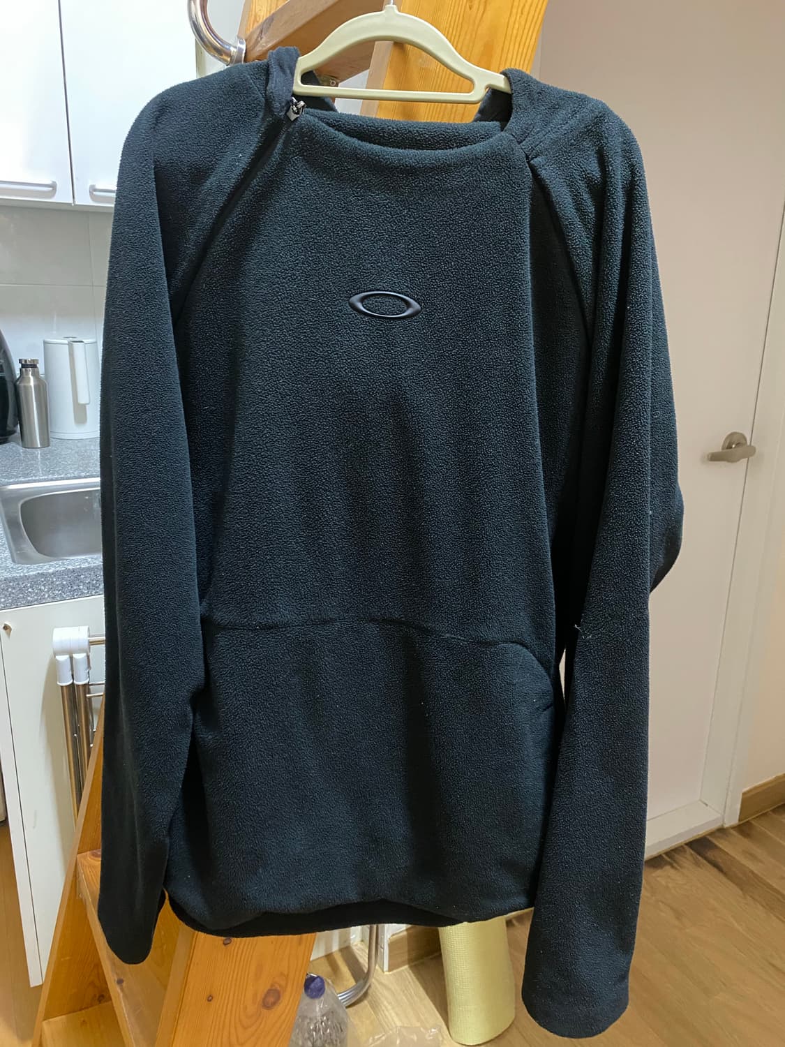 (XL)00s 오클리 아카이브 플리스 후리스 후드 블랙 상품이미지1