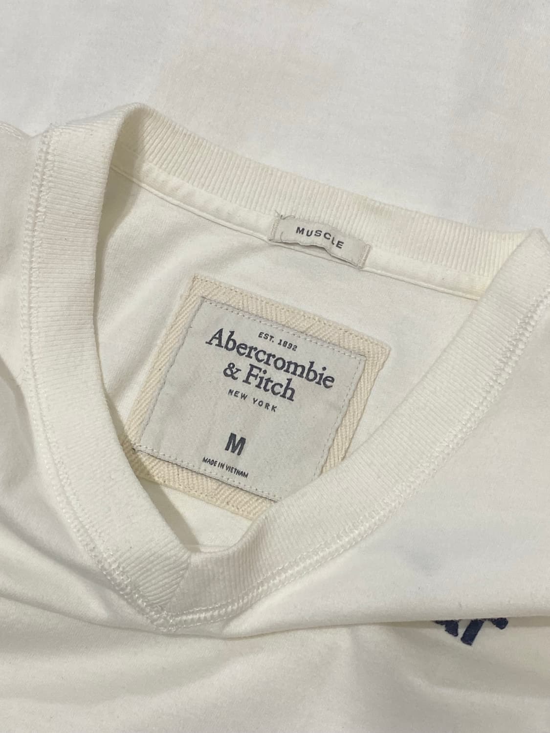 Abercrombie 베이직 로고 자수 브이넥 반팔티셔츠 상품이미지7