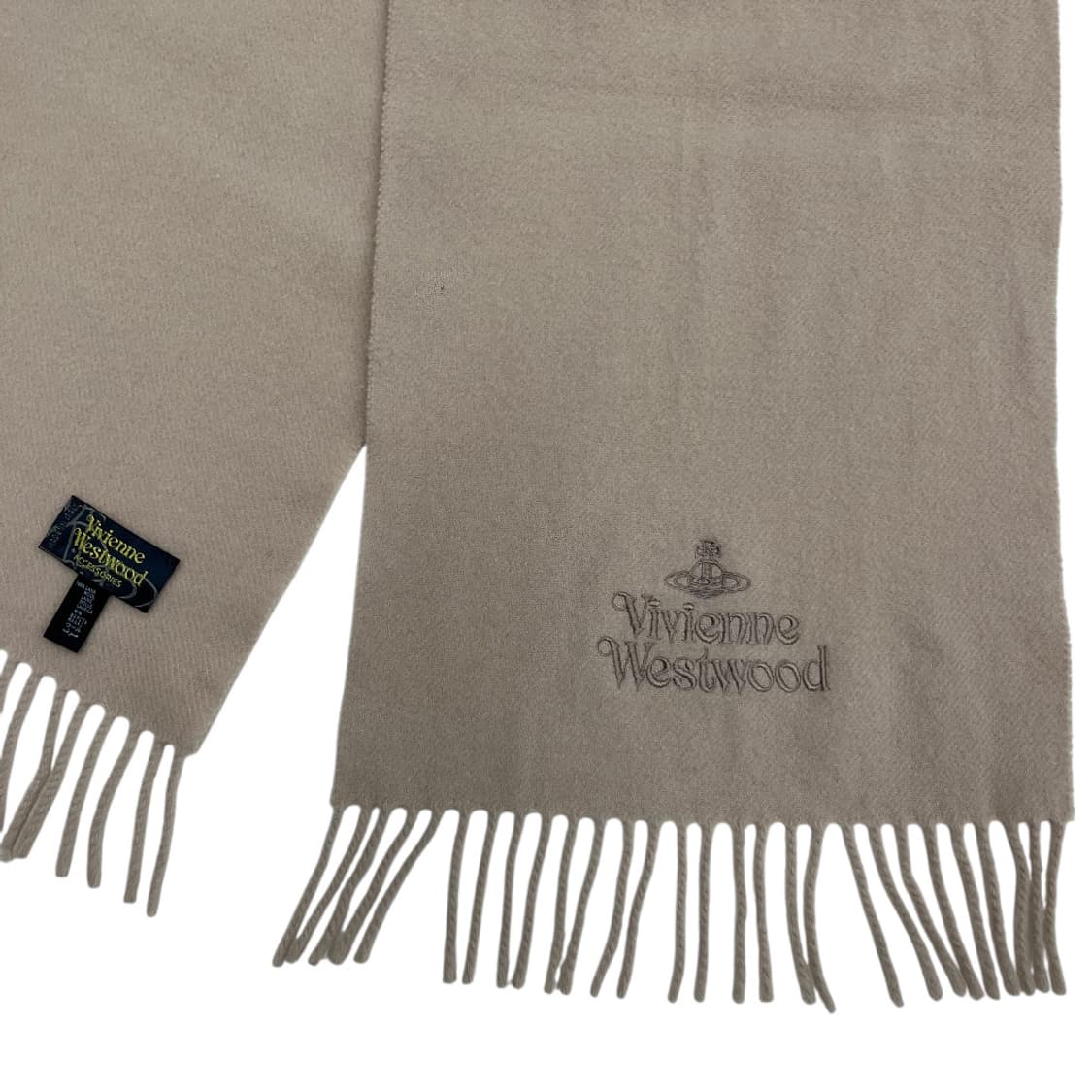 비비안웨스트우드 연베이지 울 머플러 상품이미지5