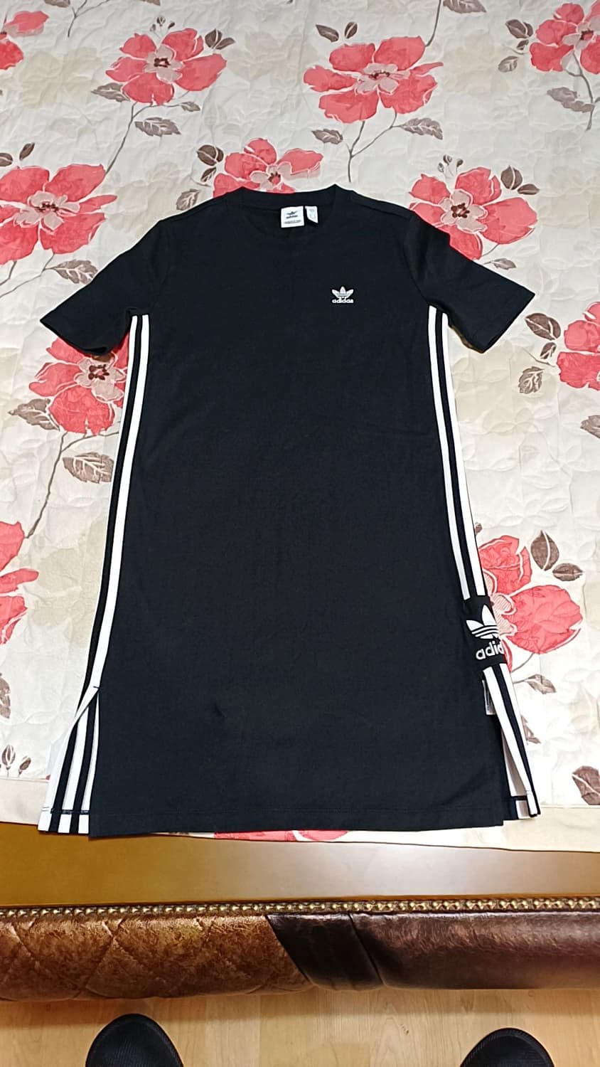 아디다스 면티원피스 85 여성55 가슴44 기장87 상품이미지1