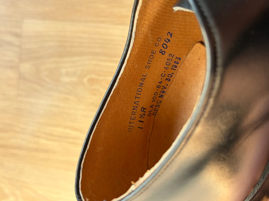 [11.5R, Almost New] 미 해군 단화 (서비스 슈즈) 상품이미지6