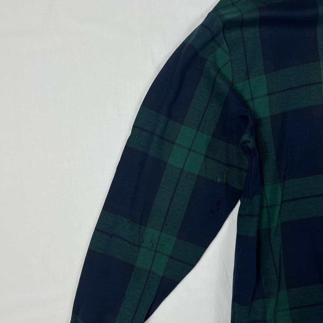 90‘s 폴로랄프로렌 1993 스펠아웃 타탄체크 피케셔츠 상품이미지5