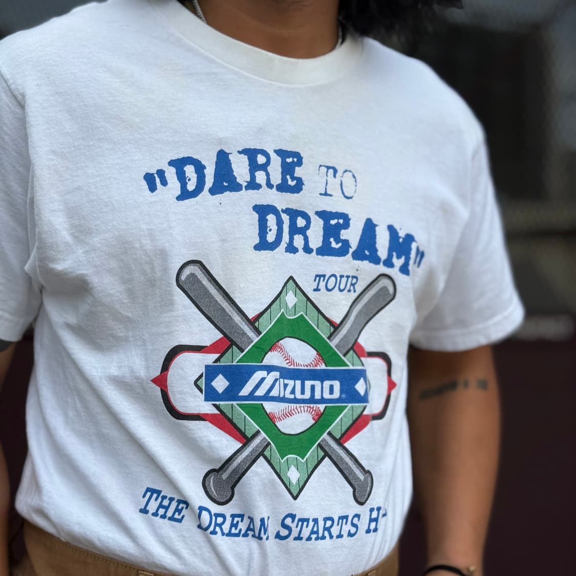 90‘s 프룻오브더룸 x 미즈노 Dare to Dream 티셔츠 L 상품이미지10