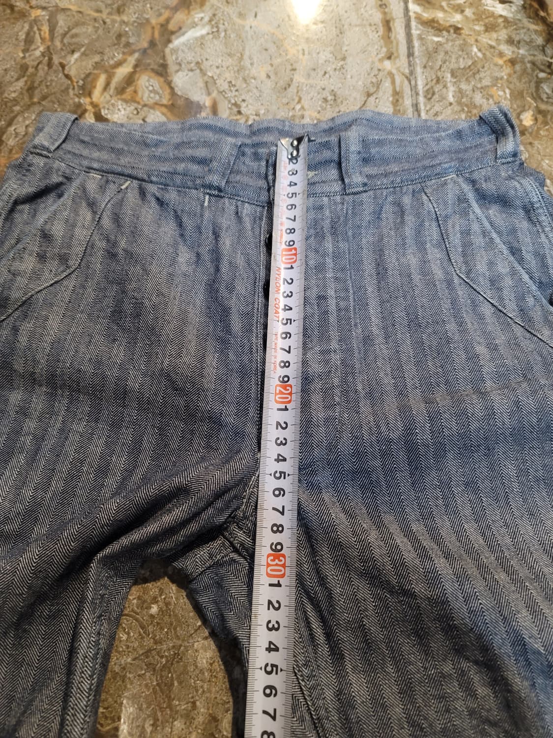 웨어하우스 덕디거 블루 헤링본 워크 팬츠 상품이미지7