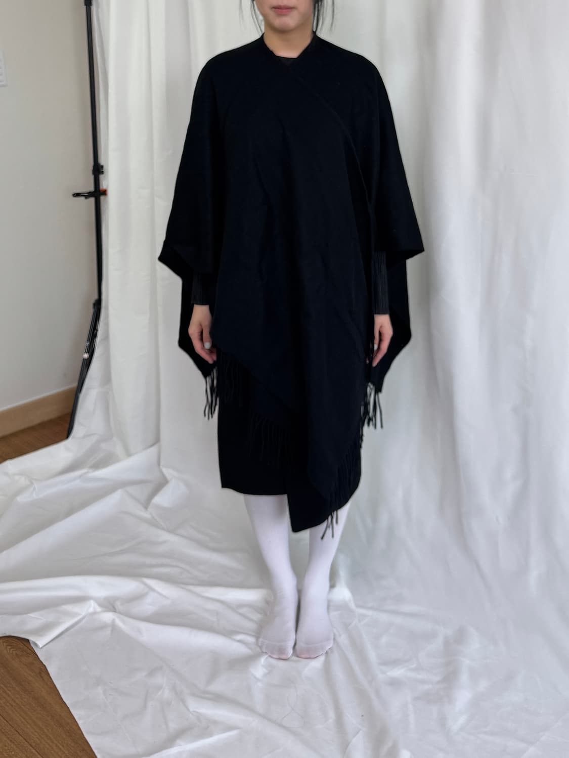 블랙 판초 상품이미지4