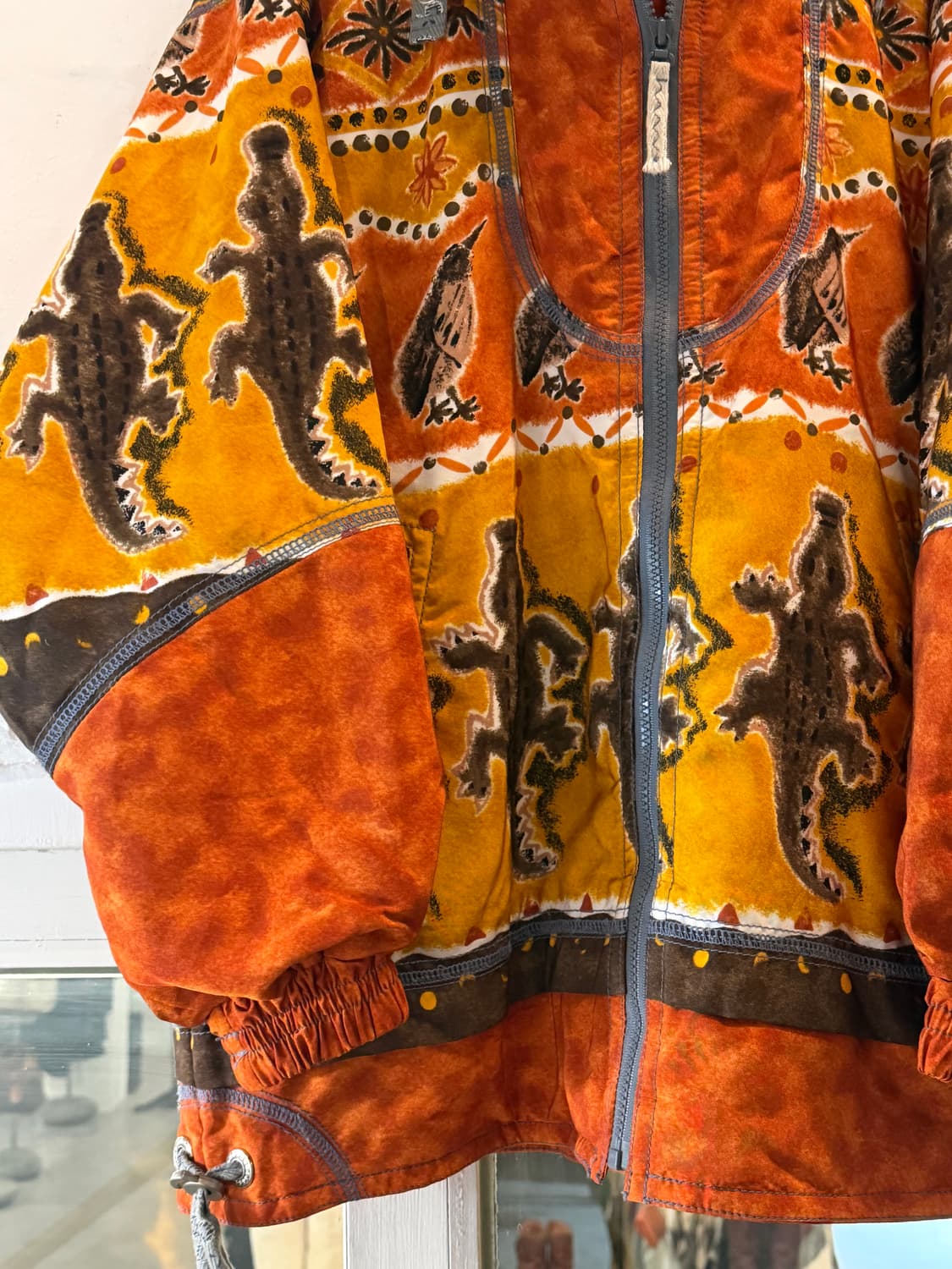 Elbe japan 크로커다일 패턴 스키 자켓 L 상품이미지3