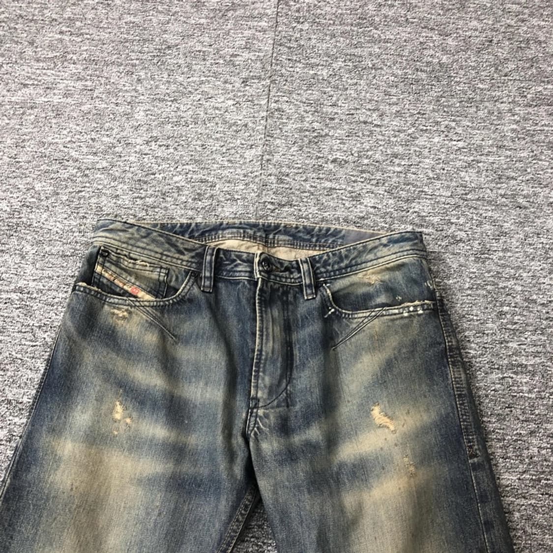 디젤 신세계 정품 블루아이콘 에디션 바이커 한정판 데님 팬츠 중청 상품이미지8