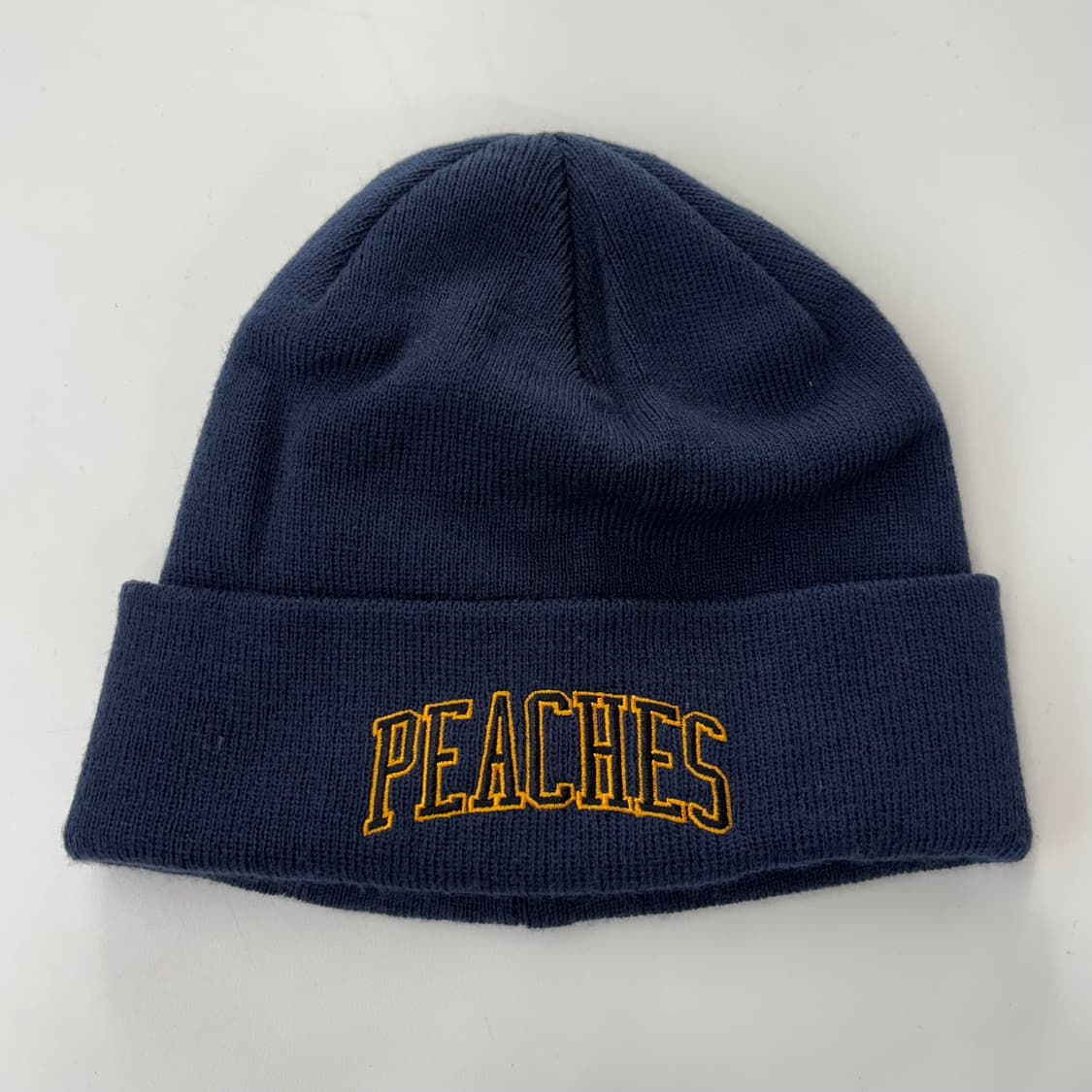 Peaches. 'University' 니트 비니 (Navy) 상품이미지1