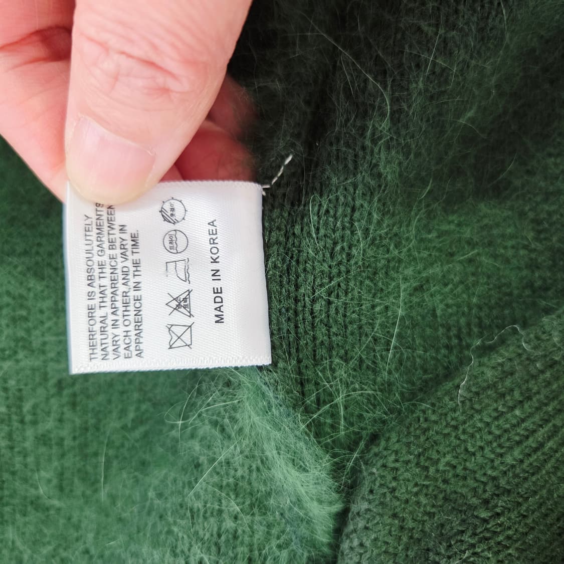 QUEEN'S RABBIT 퀸즈래빗 그린 앙고라 롱가디건 프리사이즈 상품이미지8