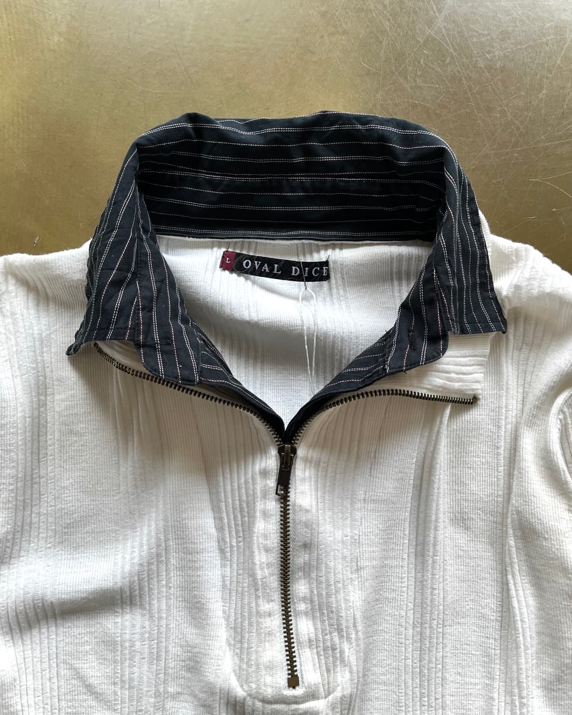 90-00s OVAL DICE Golgi Knit Half Zip-up 상품이미지6