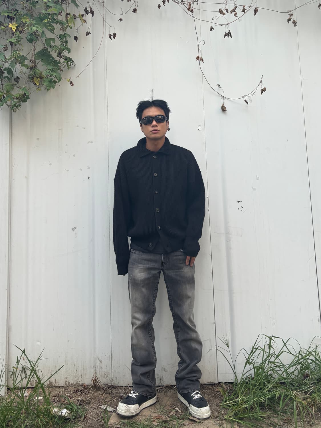 빈티지 목폴라 니트 가디건 상품이미지1