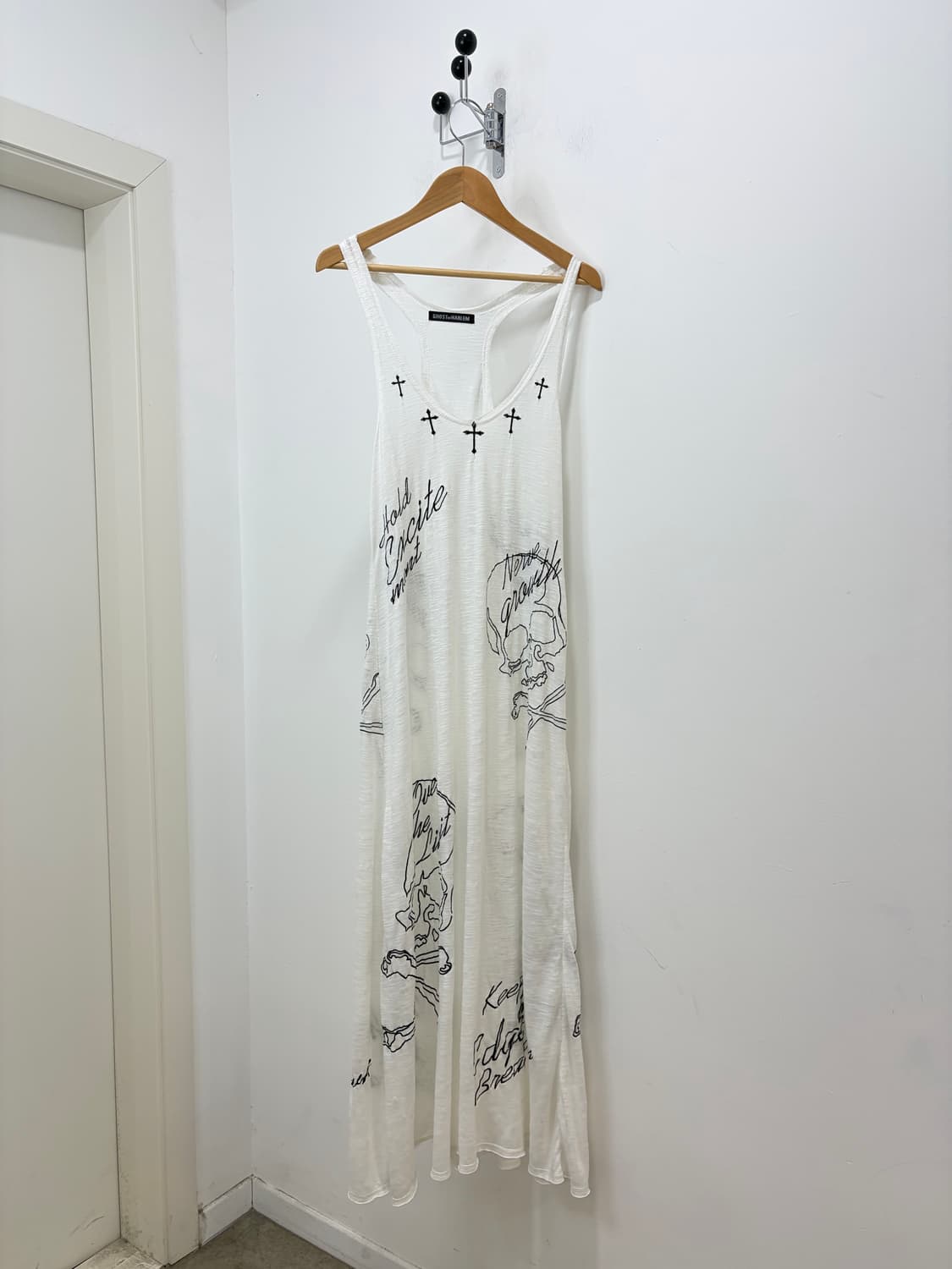 GHOST of HARLEM 해골 스컬 펑크 나시 원피스 상품이미지5