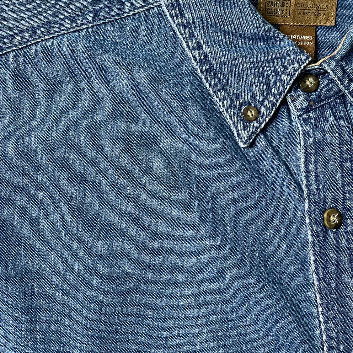 FADED GLORY 빈티지 코튼 데님 셔츠 A00459 상품이미지3