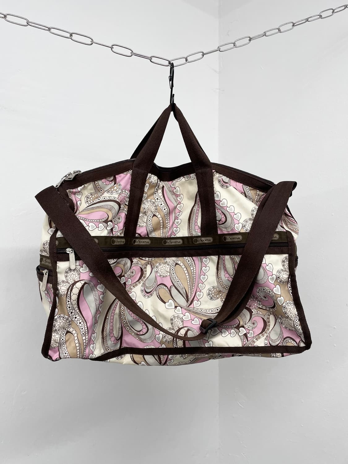 레스포삭 딸기초코 페이즐리 2way 보스턴백 상품이미지1