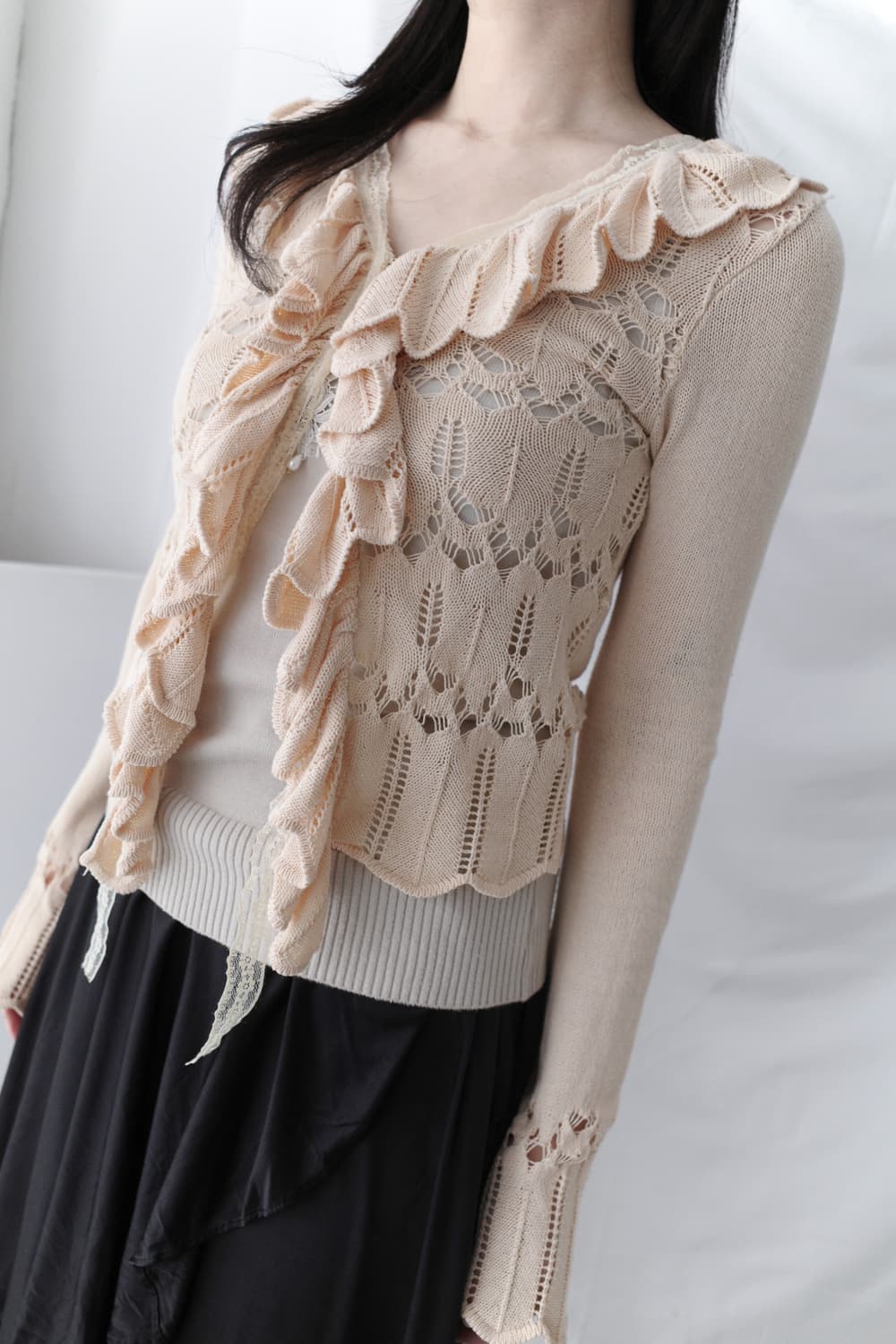 frill lace cardigun 상품이미지5