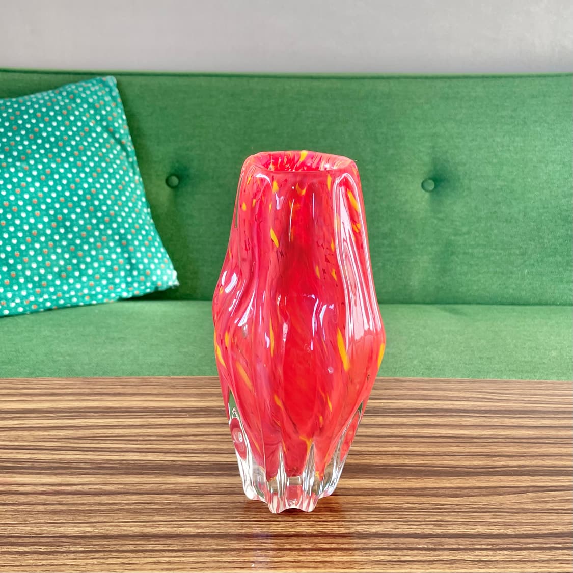 [70’s Vintage] 빈티지 블로운 글라스 유리 화병 상품이미지4