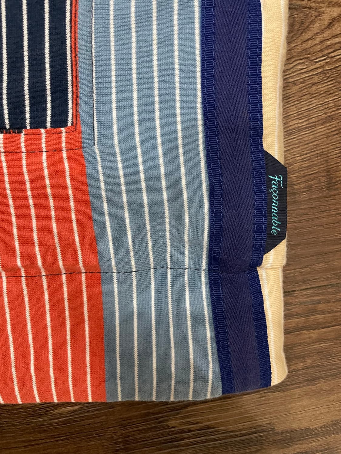 Faconnable 파쏘나블 바라쿠타 리버시블 해링턴 자켓 네이비 상품이미지5