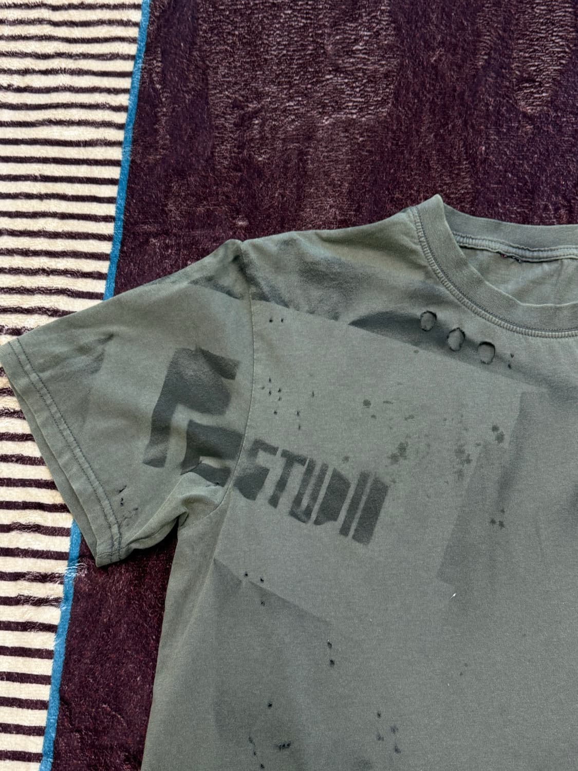 H.K VINTAGE 디스트로이드 데미지 반팔 상품이미지4