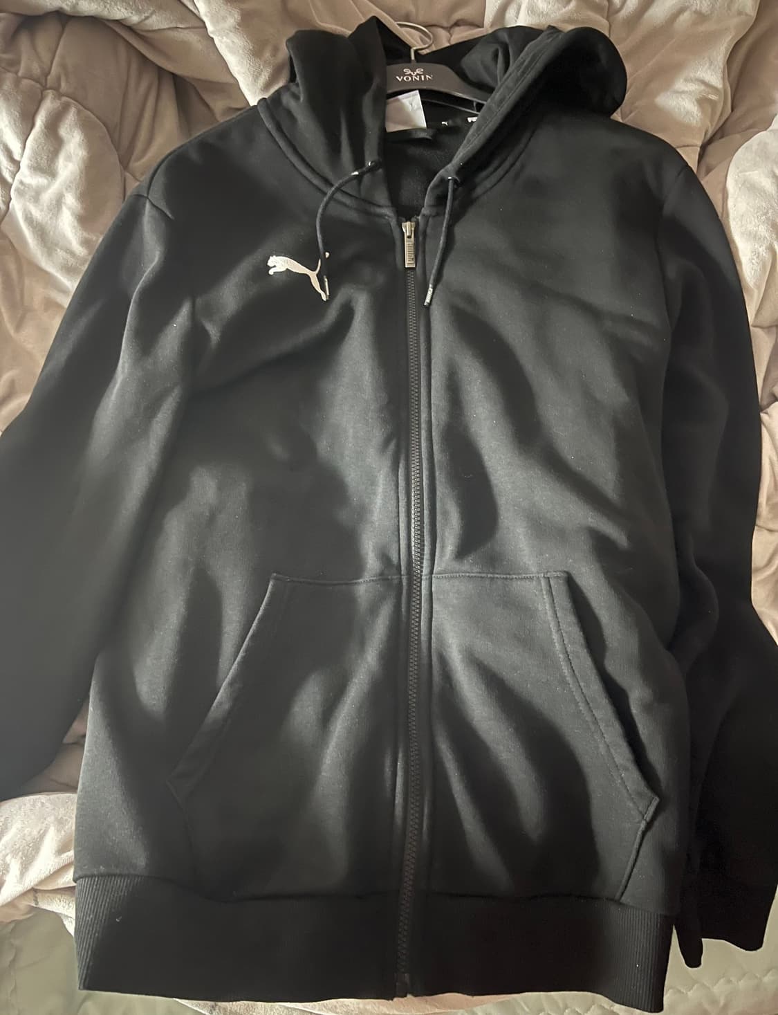 퓨마 후드집업 아우터 블랙 상품이미지1
