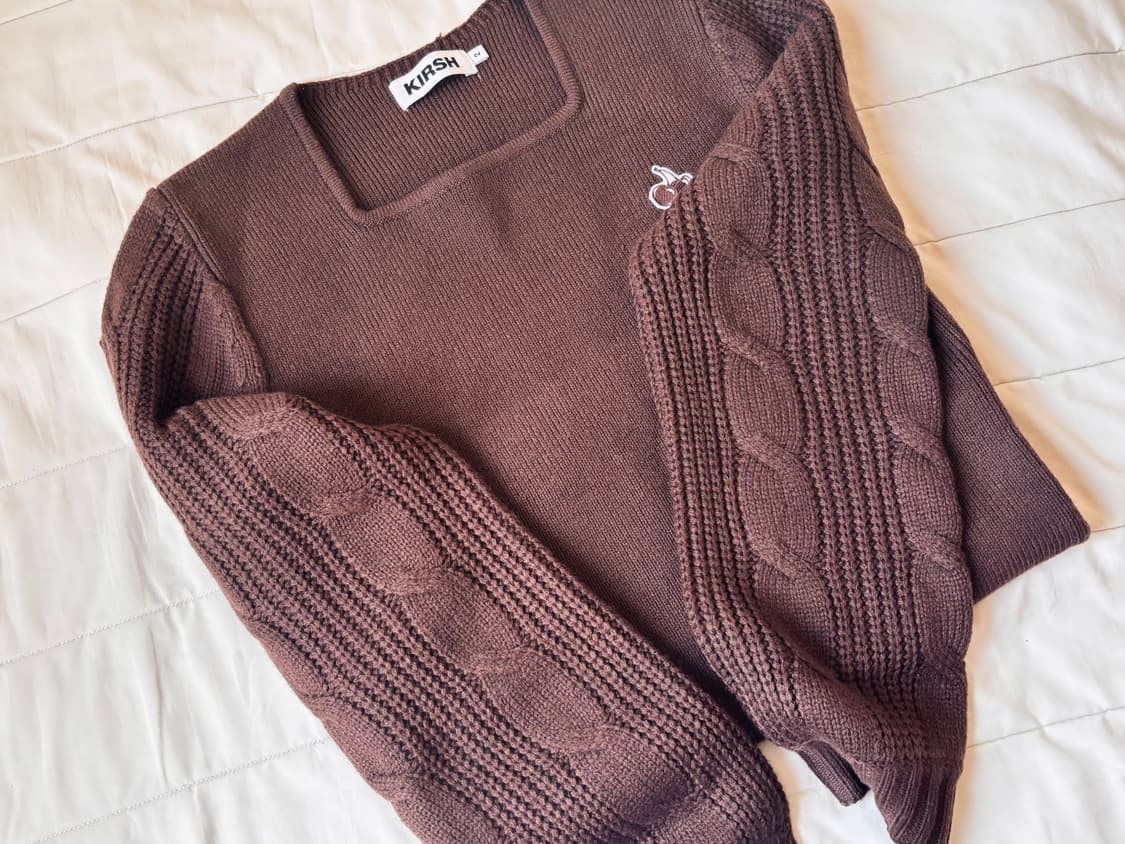 키르시 스몰 체리 니트 원피스 상품이미지3