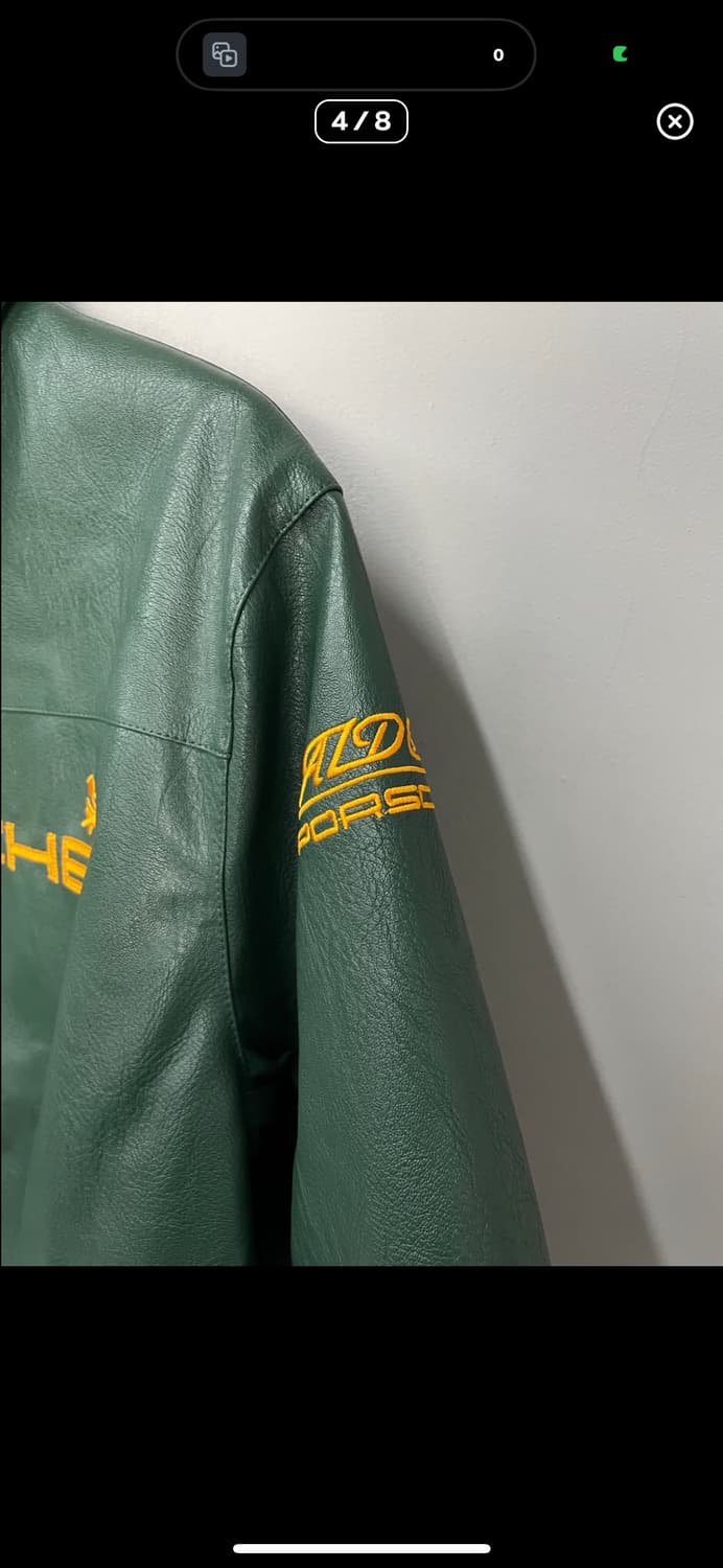 포르쉐 빅패치로고 레더자켓 A3349 상품이미지4