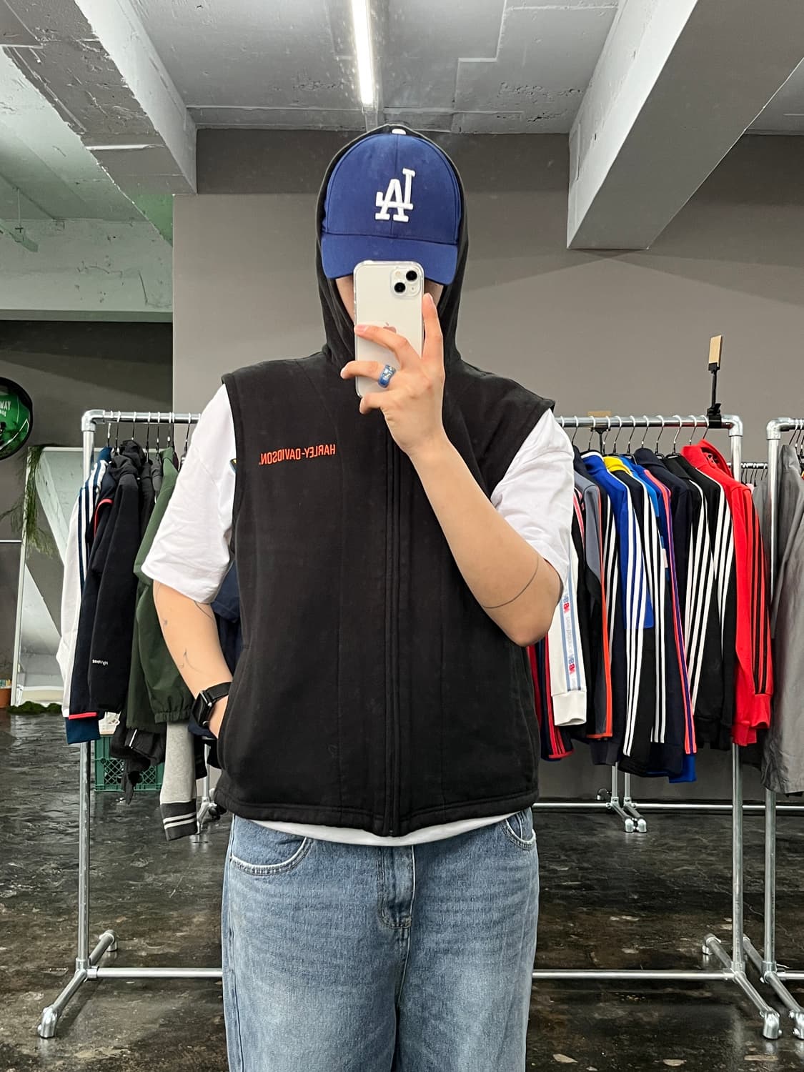 할리 데이비슨 후드 집업 조끼 상품이미지4