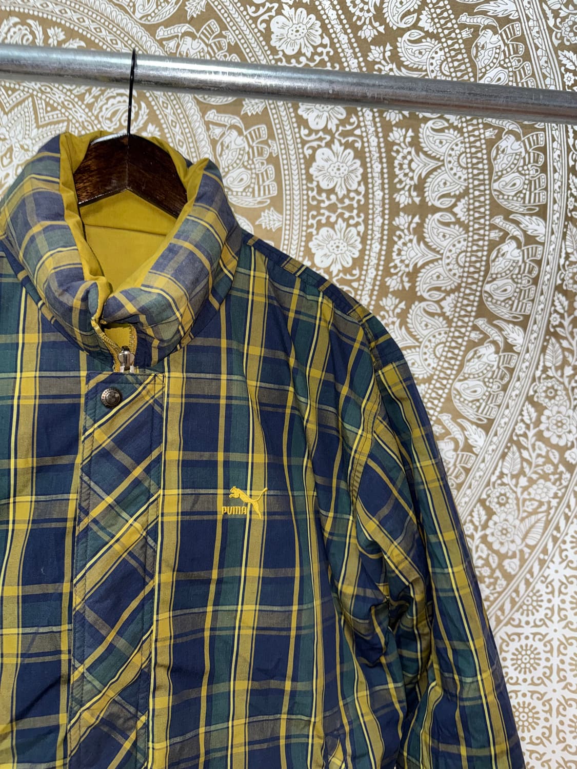 퓨마 90‘s 올드스쿨 리버시블 덕다운 체크 패딩  상품이미지4