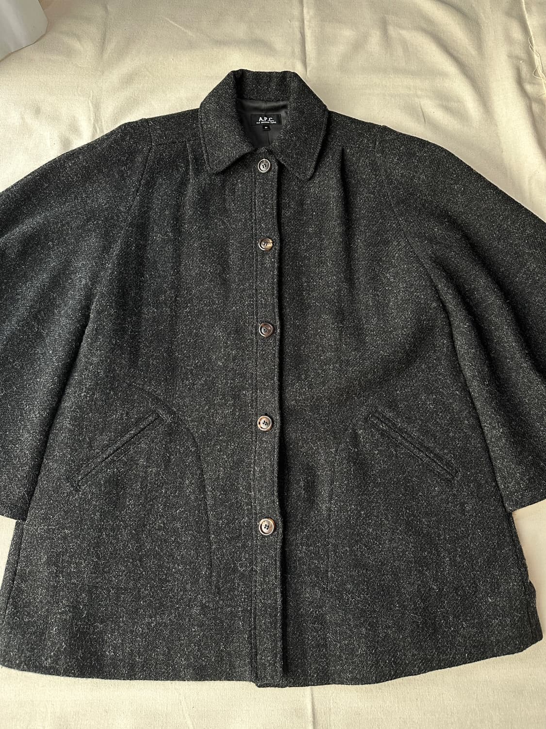 A.P.C. 아페쎄 해리스트위드 케이프 코트 M 상품이미지9