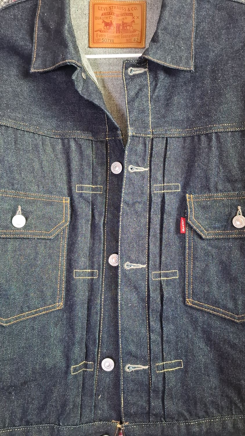 Lvc 타입2 데님트러커 자켓 42사이즈 소킹 1회 상품이미지1