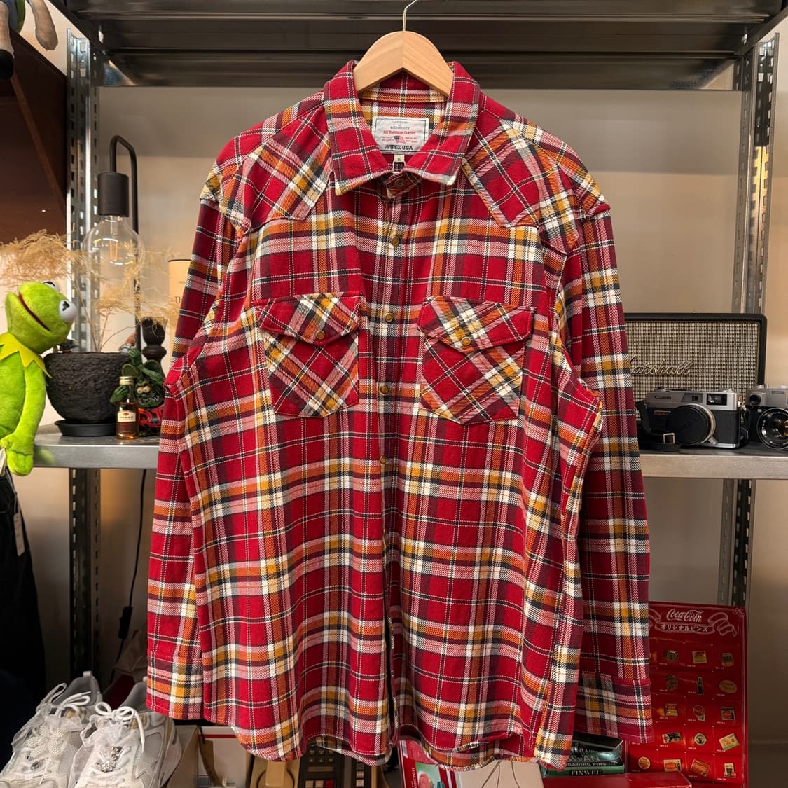 아비렉스 웨스턴 체크 셔츠  상품이미지1